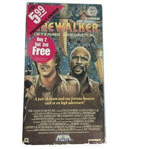 Firewalker Adventure Comedy Vintage VHS Tape 1986 u Chuck Norris Louis Gossett J